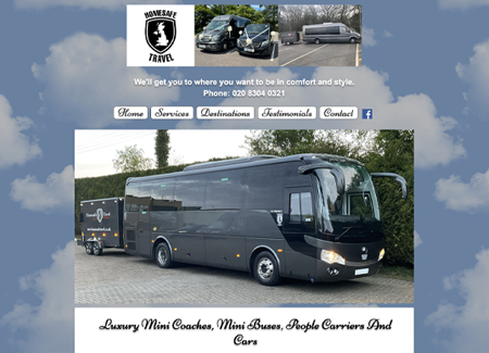Silver website example - Homesafe Travel