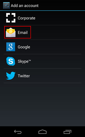 Android phones - Email