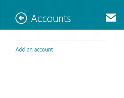 Windows 8 add an account